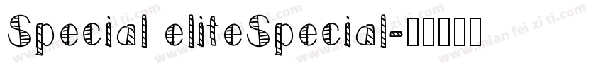 Special eliteSpecial字体转换